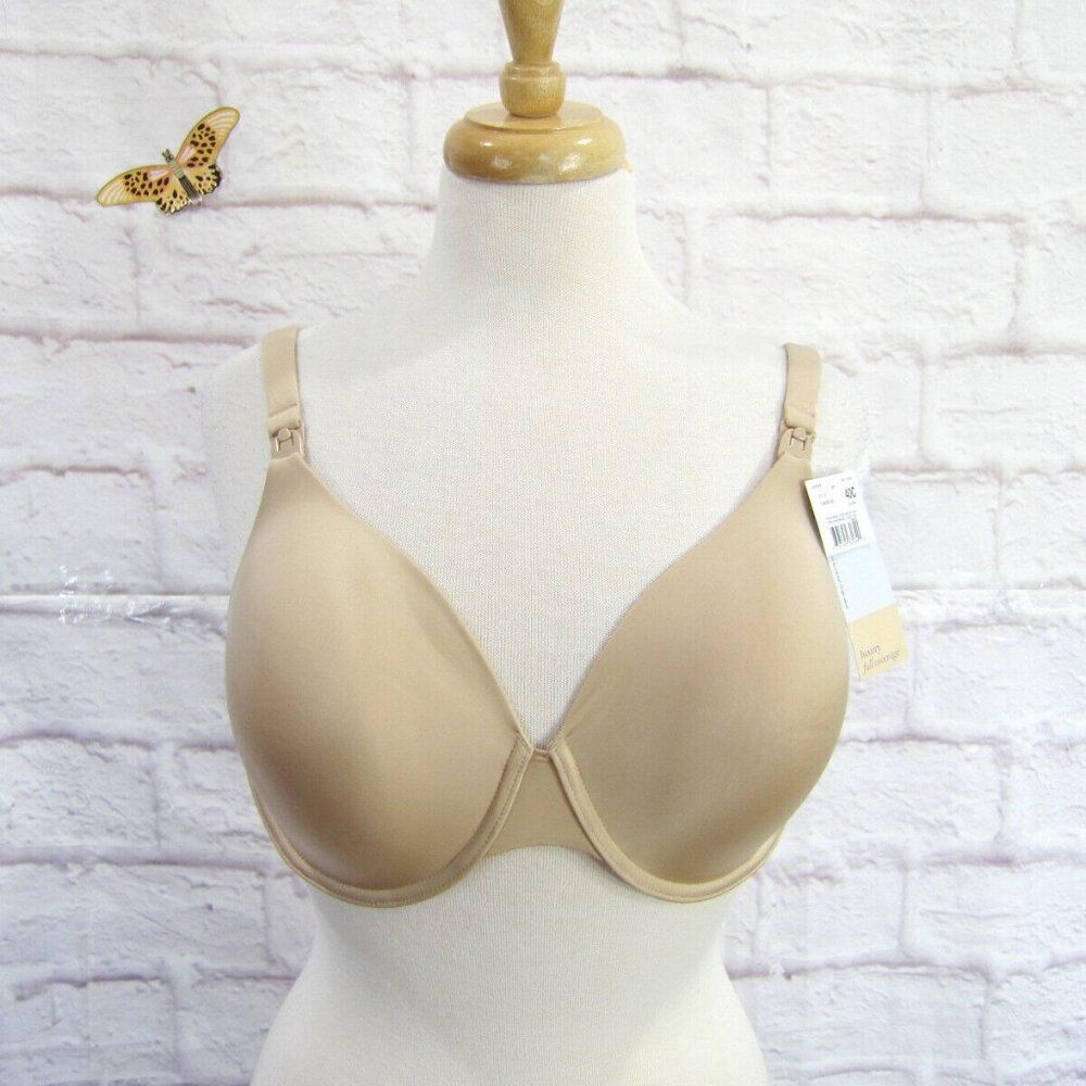 A pea in the Pod size 40C Nude Luxury Full Coverage Maternity Nursing Bra New!